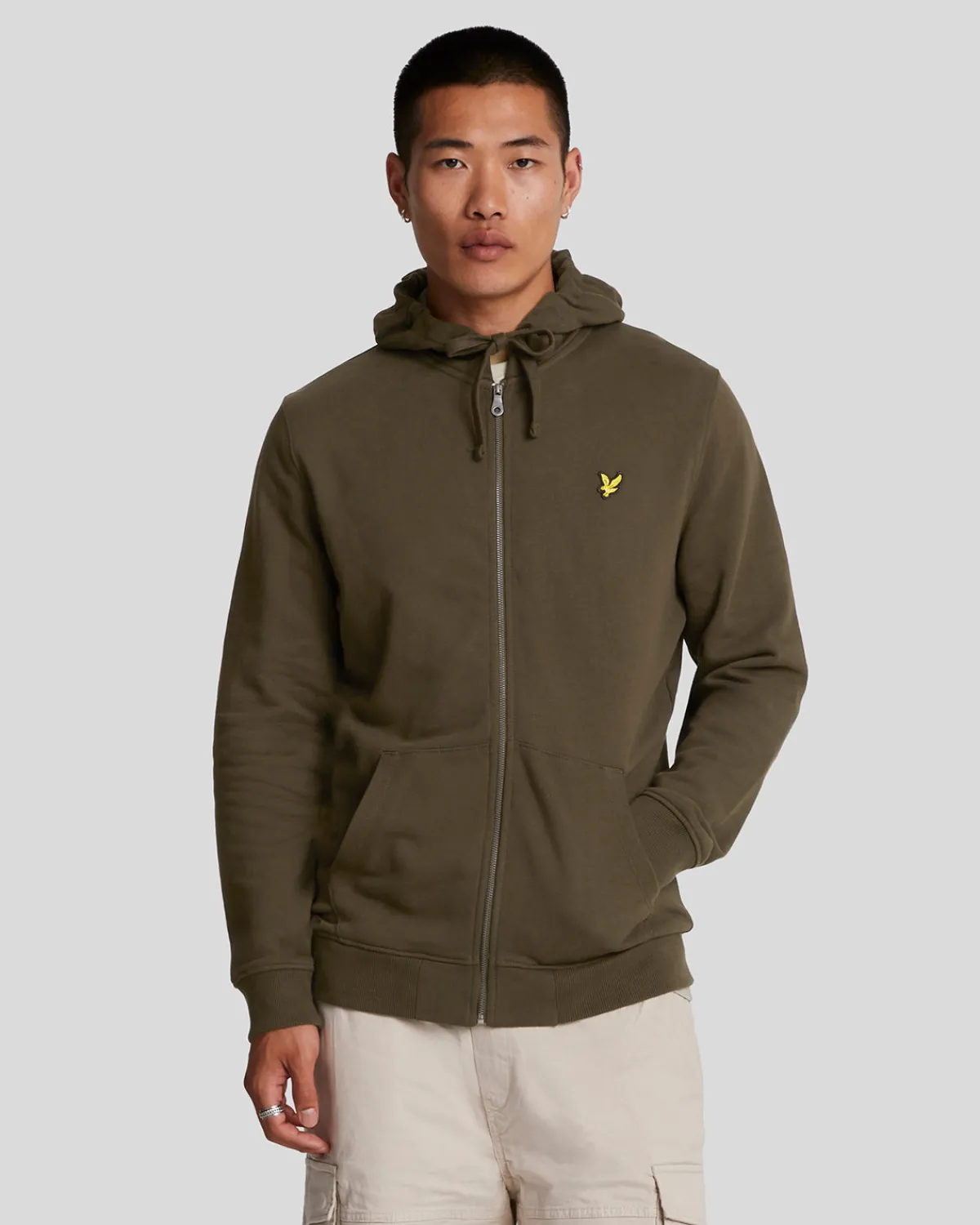 kapuzenpullover_mit_reiverschluss_0-6.webp Lyle & Scott Kapuzenpullover<Kapuzenpullover mit Reißverschluss Olive