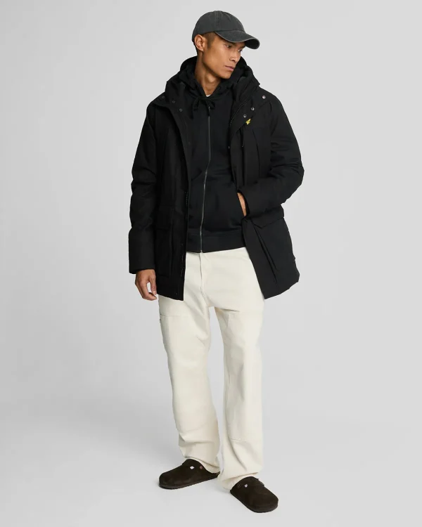 Lyle & Scott Grundlegendes | Kapuzenpullover<Kapuzenpullover mit Reißverschluss Pechschwarz