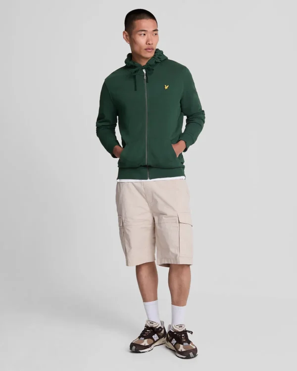 Lyle & Scott Kapuzenpullover<Kapuzenpullover mit Reißverschluss Dunkelgrün