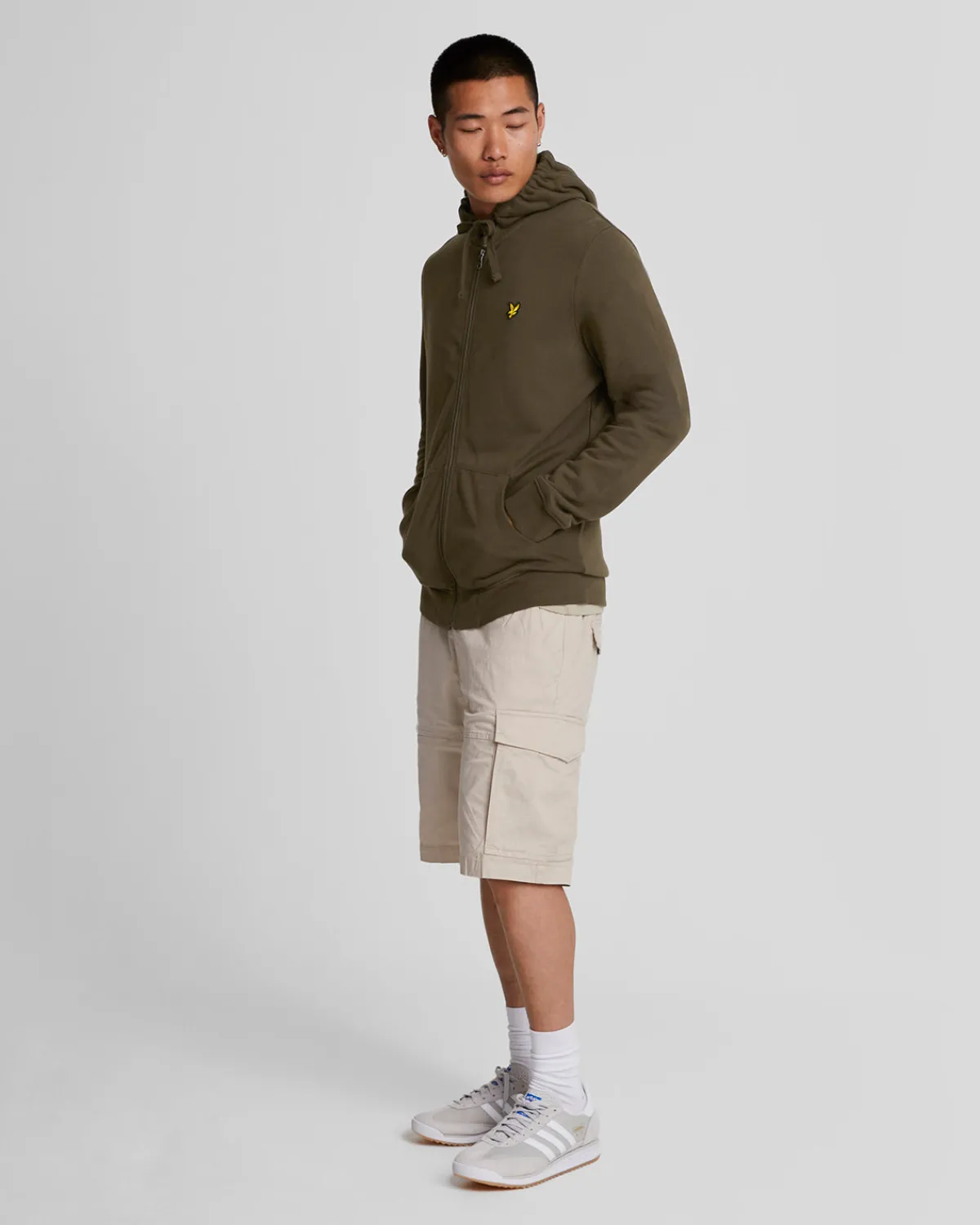 kapuzenpullover_mit_reiverschluss_1-4.webp Lyle & Scott Kapuzenpullover<Kapuzenpullover mit Reißverschluss Olive
