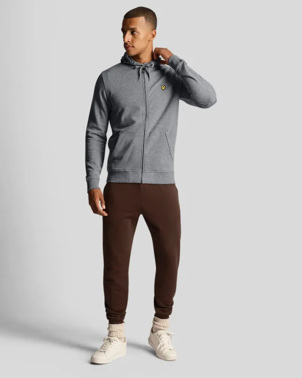 Lyle & Scott Vermächtnis | Kapuzenpullover<Kapuzenpullover mit Reißverschluss MidGreyMargel