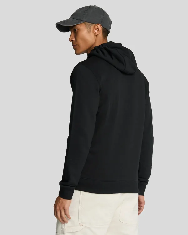 Lyle & Scott Grundlegendes | Kapuzenpullover<Kapuzenpullover mit Reißverschluss Pechschwarz