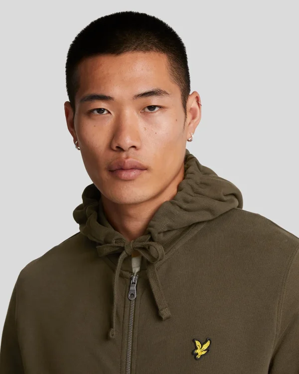 Lyle & Scott Kapuzenpullover<Kapuzenpullover mit Reißverschluss Olive