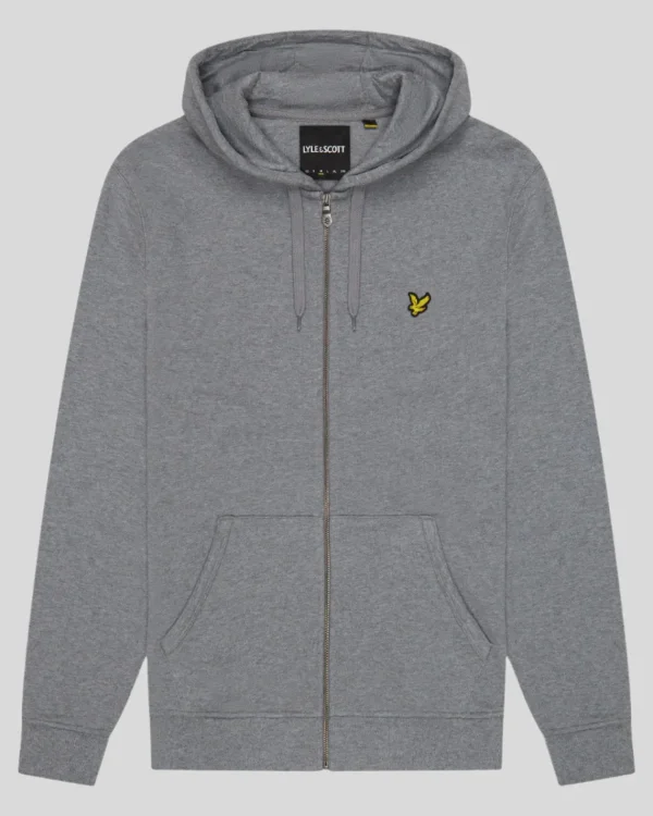 Lyle & Scott Vermächtnis | Kapuzenpullover<Kapuzenpullover mit Reißverschluss MidGreyMargel