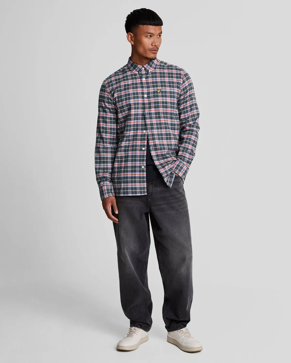 kariertes_flanellhemd_1-1.webp Lyle & Scott Vermächtnis | Hemden<Kariertes Flanellhemd BlueSmoke