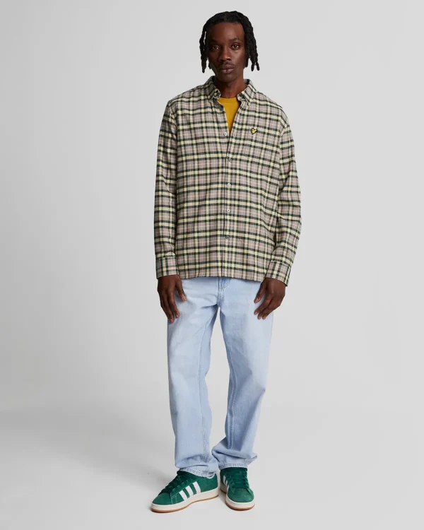 Lyle & Scott Vermächtnis | Hemden<Kariertes Flanellhemd ArgyleTeal
