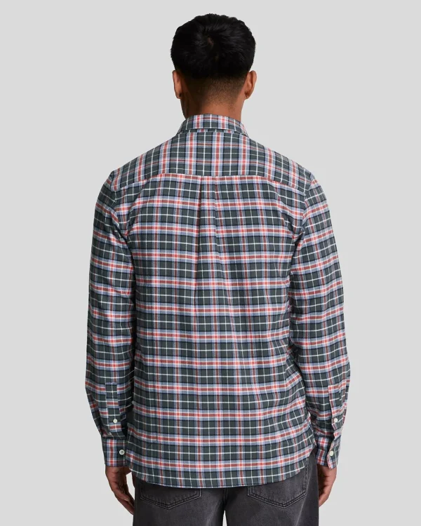 Lyle & Scott Vermächtnis | Hemden<Kariertes Flanellhemd BlueSmoke
