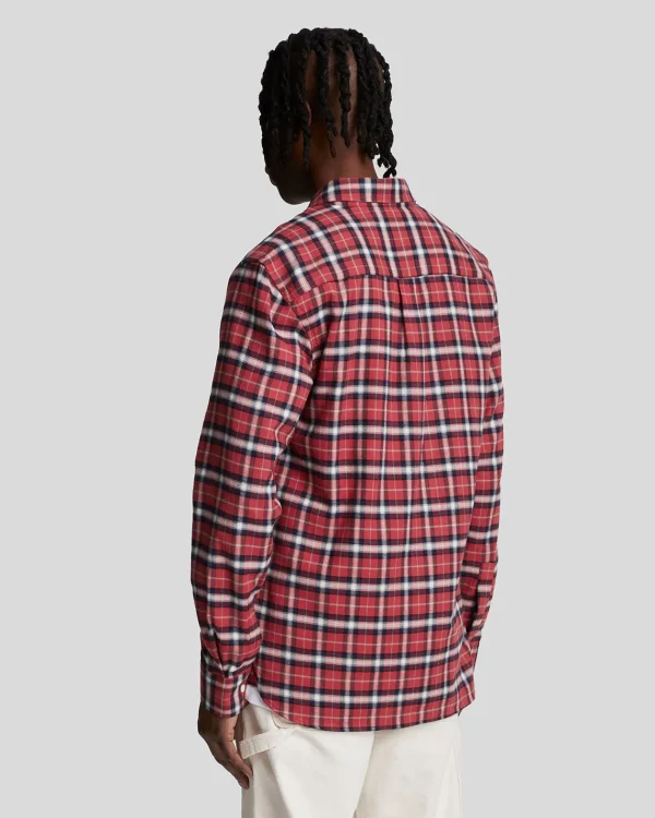 Lyle & Scott Vermächtnis | Hemden<Kariertes Flanellhemd BordersRed