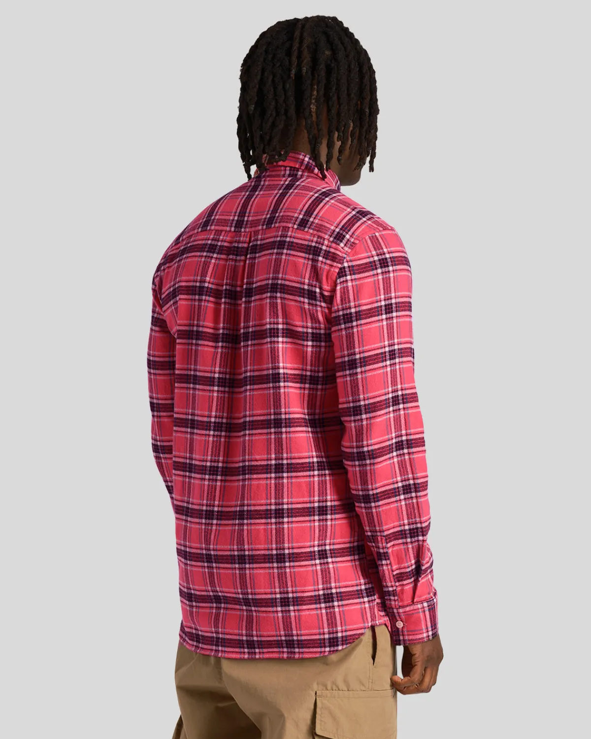 kariertes_flanellhemd_2-4.webp Lyle & Scott Hemden<Kariertes Flanellhemd ElektrischesRosa