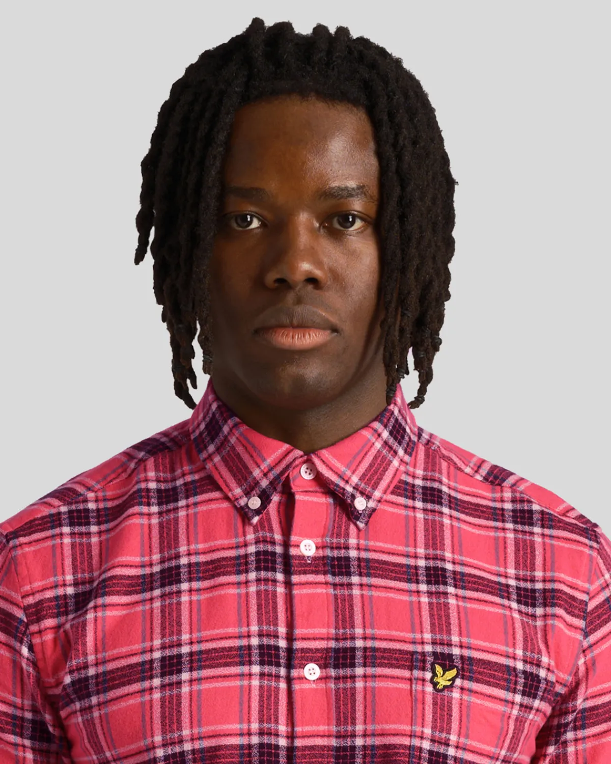 kariertes_flanellhemd_3-4.webp Lyle & Scott Hemden<Kariertes Flanellhemd ElektrischesRosa