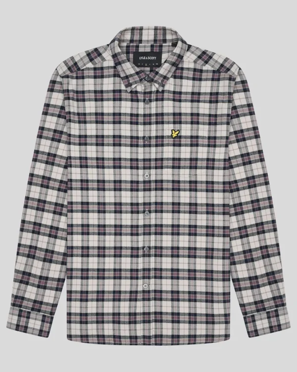 Lyle & Scott Vermächtnis | Hemden<Kariertes Flanellhemd DarkNavy