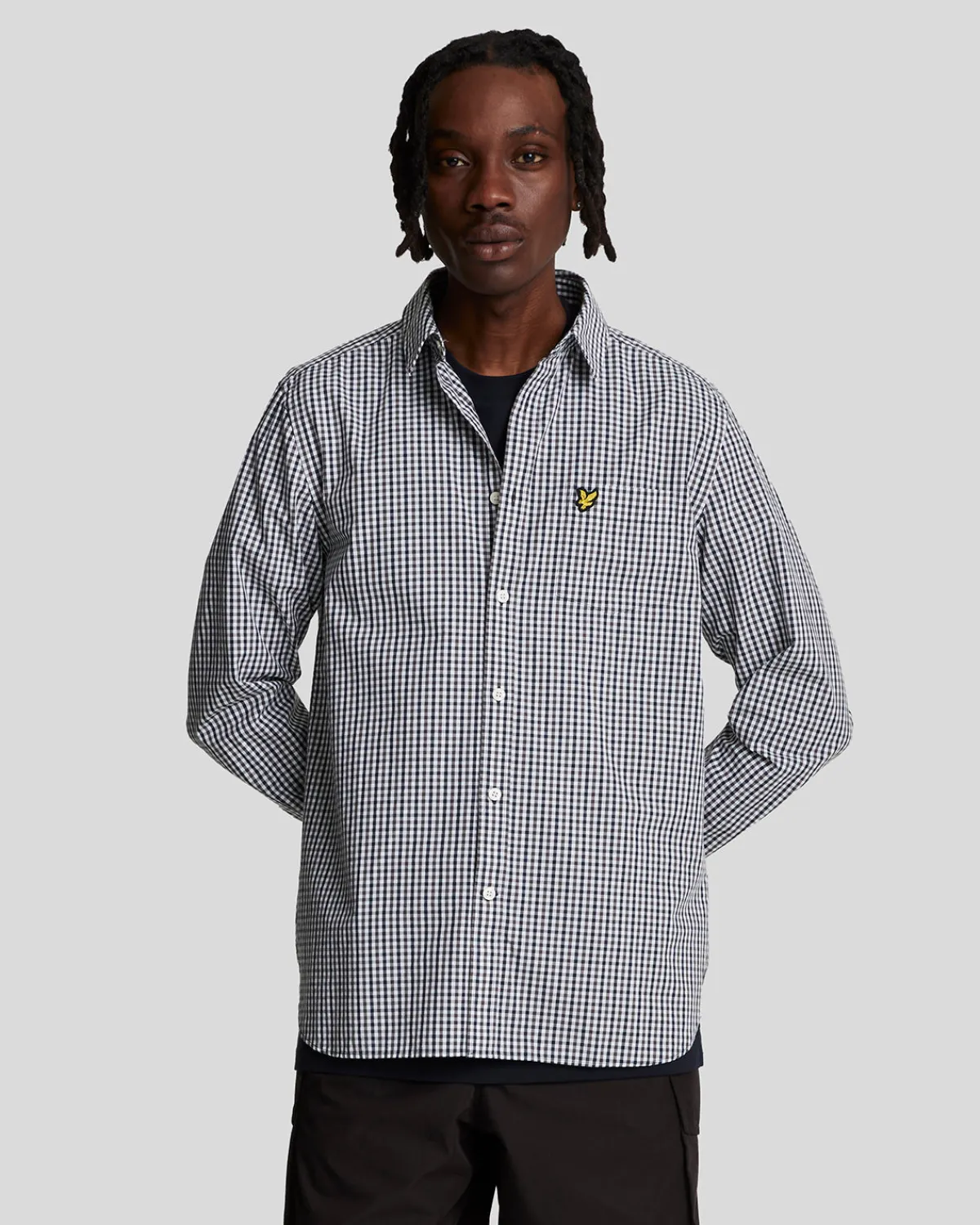 kariertes_gingham_hemd_0.webp Lyle & Scott Vermächtnis | Hemden<Kariertes Gingham Hemd White/DarkNavy