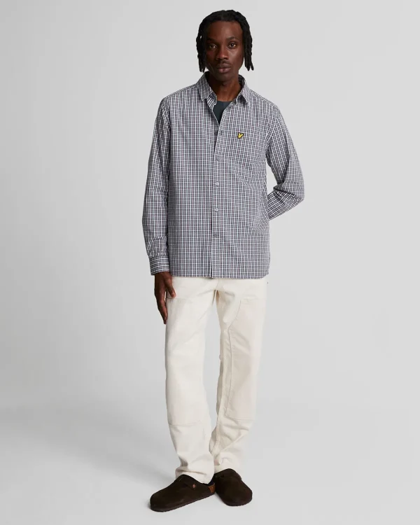 Lyle & Scott Vermächtnis | Hemden<Kariertes Gingham Hemd ArgyleTeal/MountainThistle