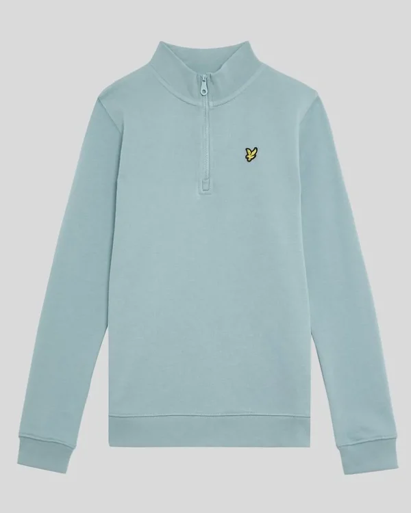 Lyle & Scott Kinder Sweatshirts<Kinder 1/4 Zip Sweatshirt BlueSmoke