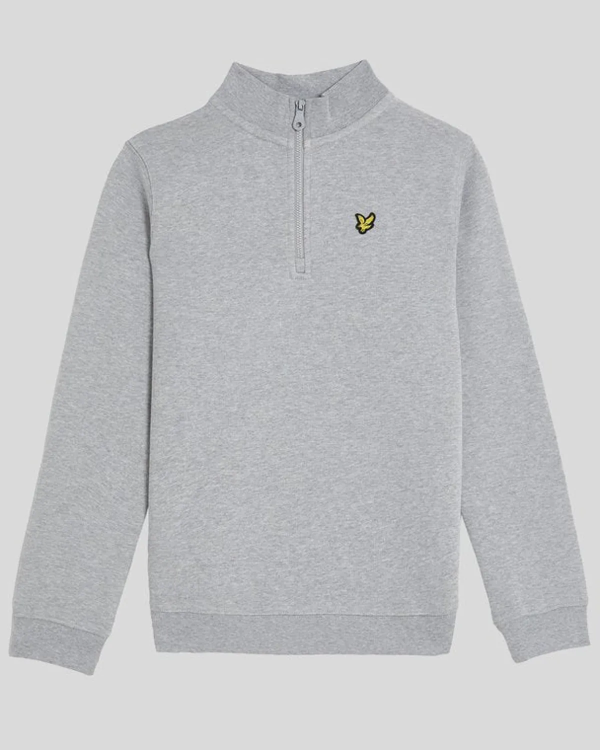 kinder__zip_sweatshirt_0-2.webp Lyle & Scott Kinder Sweatshirts<Kinder 1/4 Zip Sweatshirt LightGreyMarl