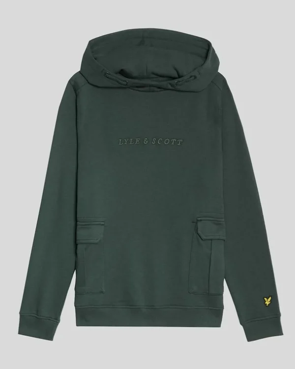 Lyle & Scott Kinder Kapuzenpullover<Kinder Cargo Tasche Hoodie ArgyleTeal