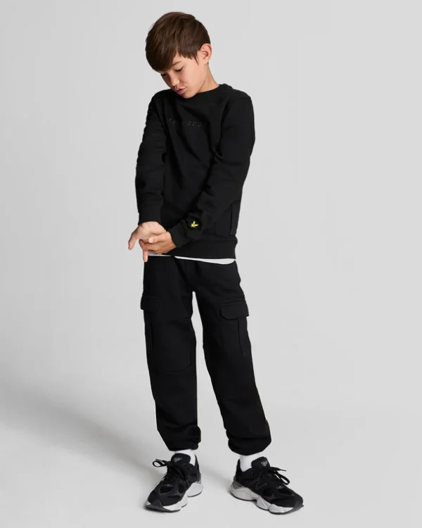 Lyle & Scott Kinder Sweatshirts<Kinder Cargo Tasche Sweatshirt JetBlack