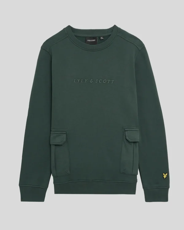 Lyle & Scott Kinder Sweatshirts<Kinder Cargo Tasche Sweatshirt ArgyleTeal