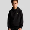 Lyle & Scott Kinder Kapuzenpullover<Kinder Fly Fleece Kapuzenpullover Pechschwarz