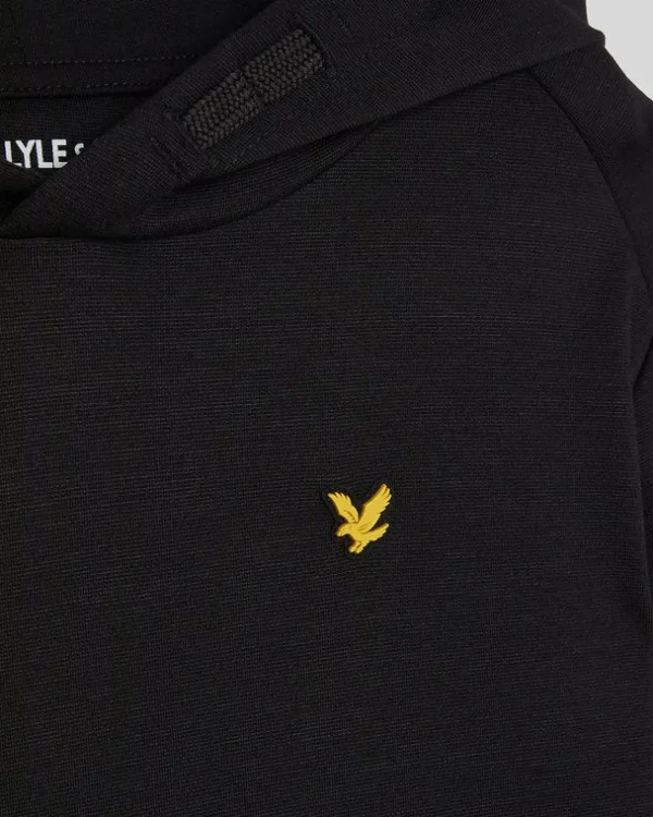 Lyle & Scott Kinder Kapuzenpullover<Kinder Fly Fleece Kapuzenpullover Pechschwarz