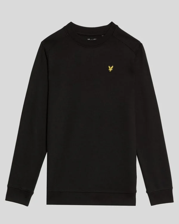Lyle & Scott Kinder Sweatshirts<Kinder Fly Fleece Sweatshirt mit Rundhalsausschnitt Pechschwarz