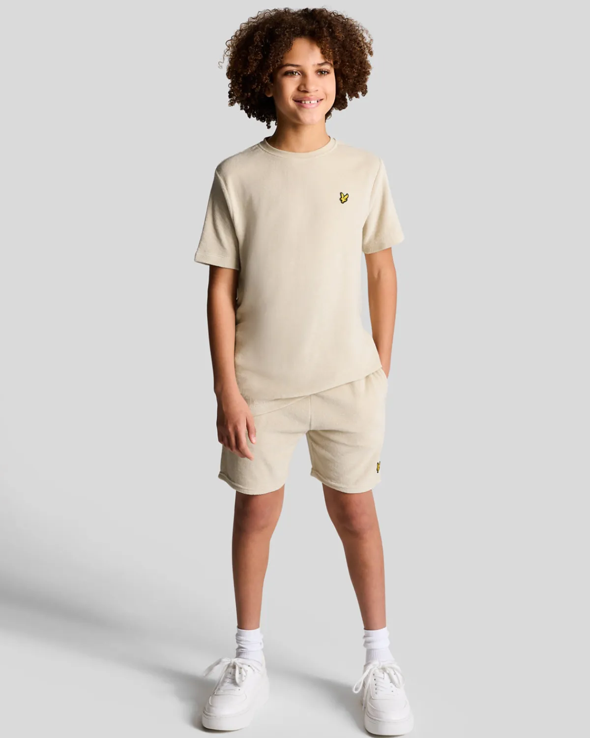 kinder_frotteetshirt_1.webp Lyle & Scott Kinder Polos & T-shirts<Kinder Frottee-T-Shirt