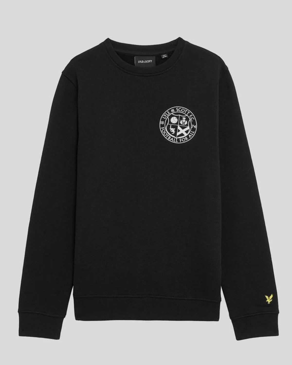 kinder_fuball_logo_rundhalsausschnitt_sweatshirt_0.webp Lyle & Scott Kinder Sweatshirts<Kinder Fußball Logo Rundhalsausschnitt Sweatshirt JetBlack