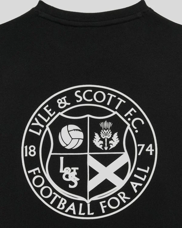 Lyle & Scott Kinder Sweatshirts<Kinder Fußball Logo Rundhalsausschnitt Sweatshirt JetBlack