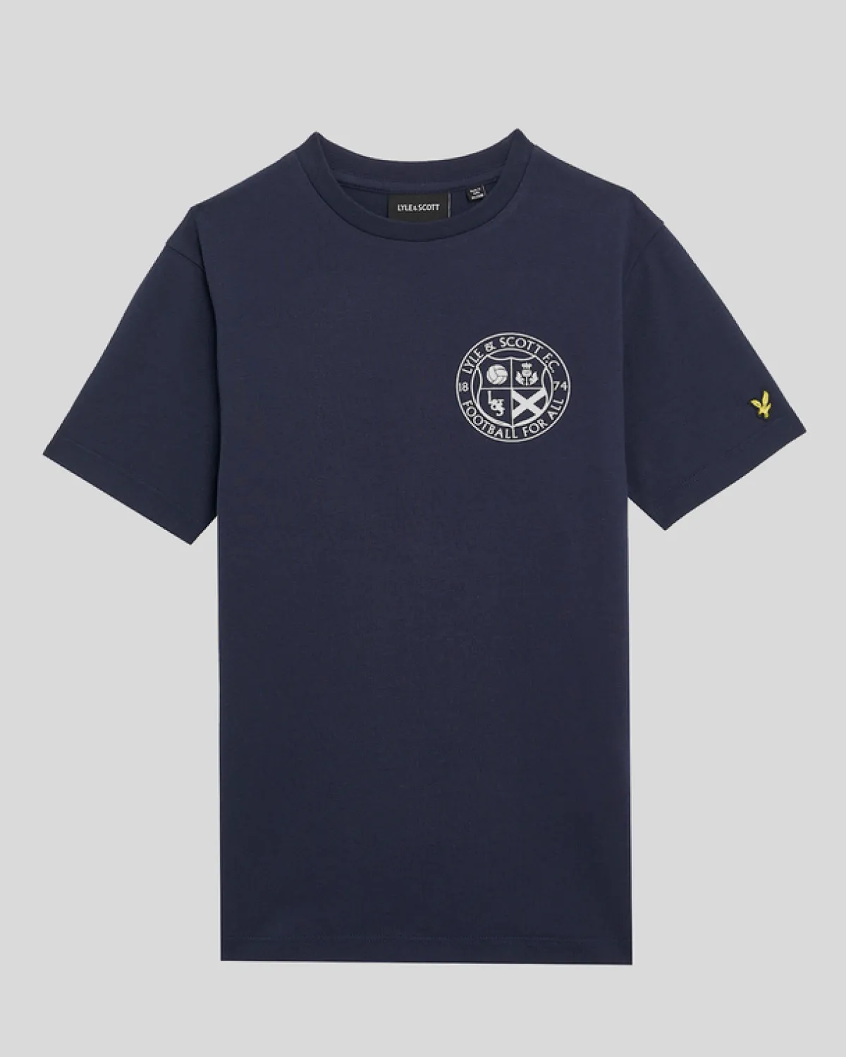 kinder_fuball_logo_tshirt_0-1.webp Lyle & Scott Kinder Polos & T-shirts<Kinder Fußball Logo T-Shirt Navy
