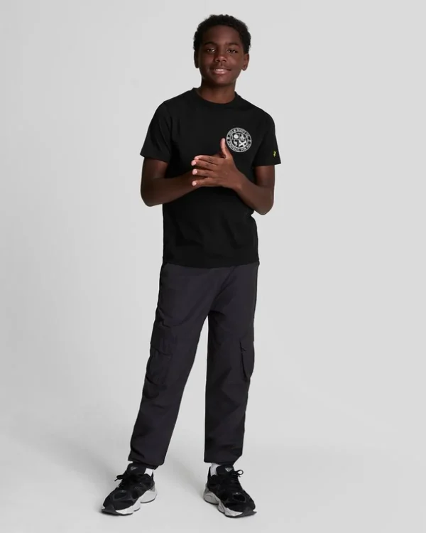 Lyle & Scott Kinder Polos & T-shirts<Kinder Fußball Logo T-Shirt JetBlack