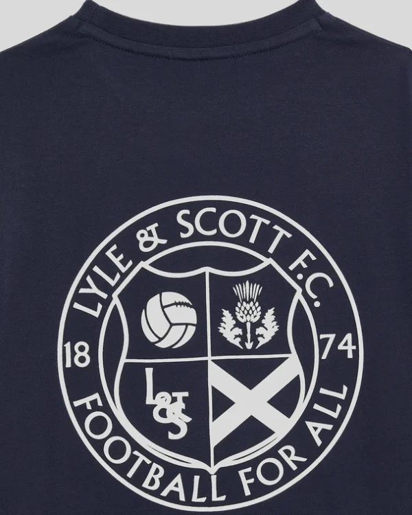 Lyle & Scott Kinder Polos & T-shirts<Kinder Fußball Logo T-Shirt Navy