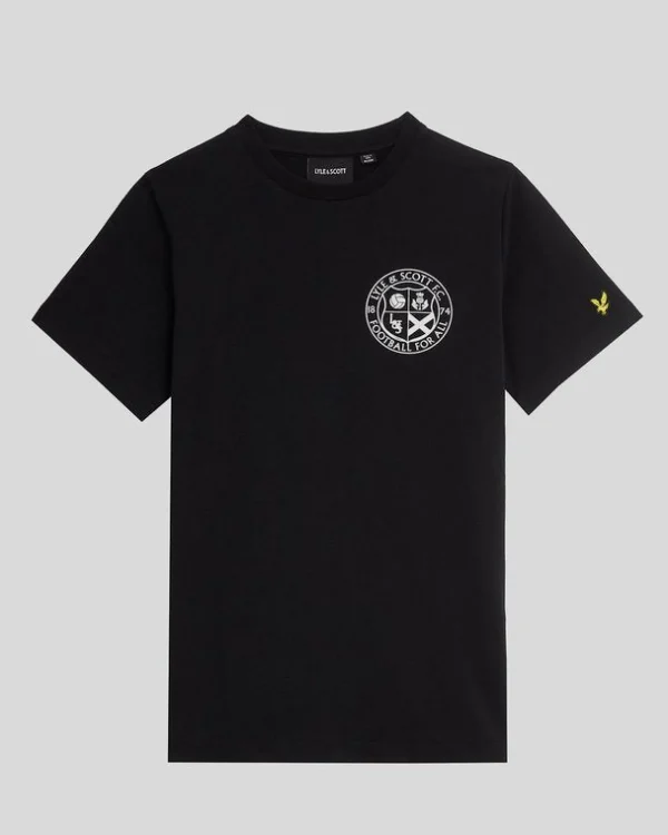 Lyle & Scott Kinder Polos & T-shirts<Kinder Fußball Logo T-Shirt JetBlack