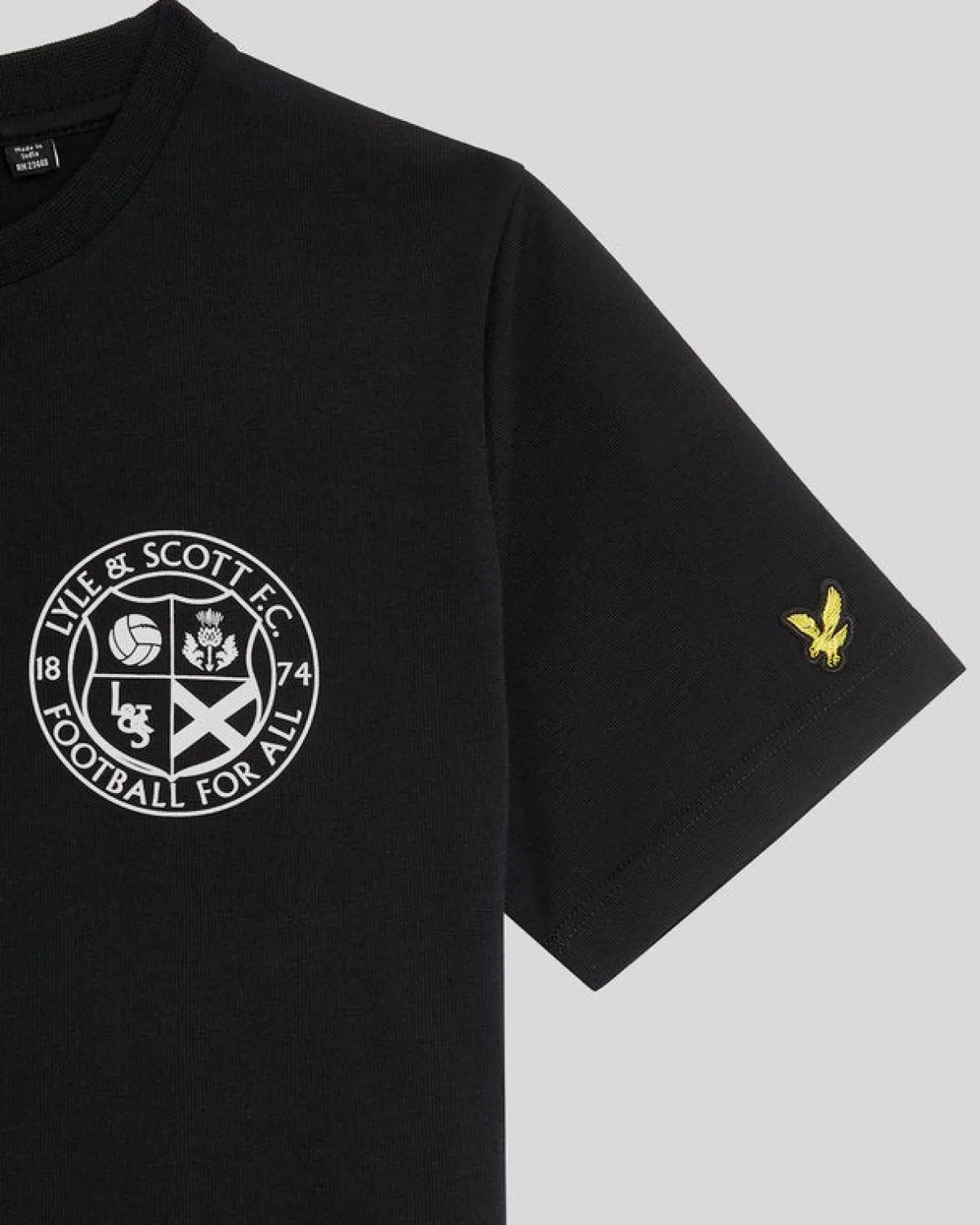 kinder_fuball_logo_tshirt_5.webp Lyle & Scott Kinder Polos & T-shirts<Kinder Fußball Logo T-Shirt JetBlack