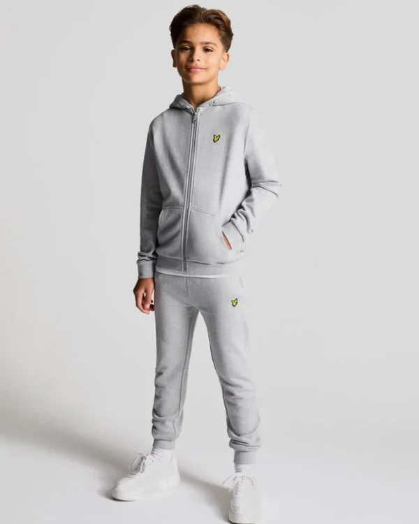 Lyle & Scott Kinder Kapuzenpullover<Kinder Kapuzenpulli mit Reißverschluss HellgraueMergel