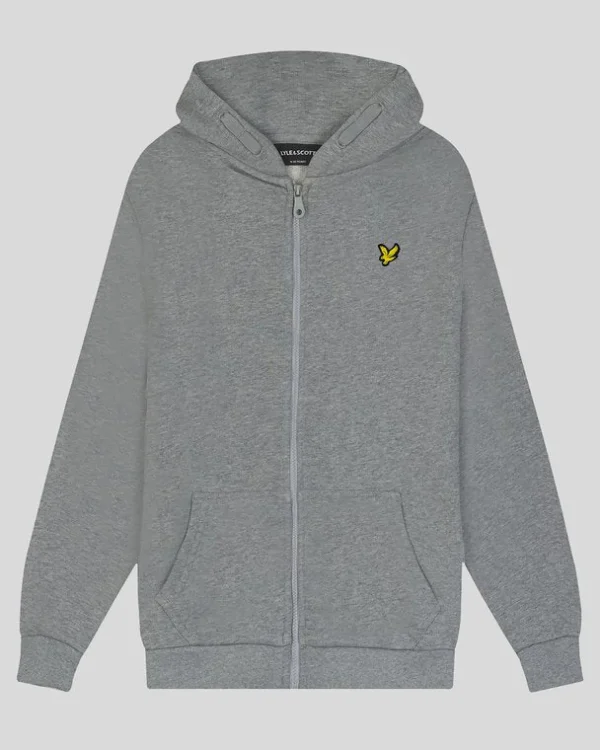 Lyle & Scott Kinder Kapuzenpullover<Kinder Kapuzenpulli mit Reißverschluss HellgraueMergel