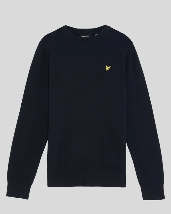 Lyle & Scott Kinder Pullover & Strickwaren<Kinder Pullover mit Rundhalsausschnitt aus Baumwolle DunkleMarine