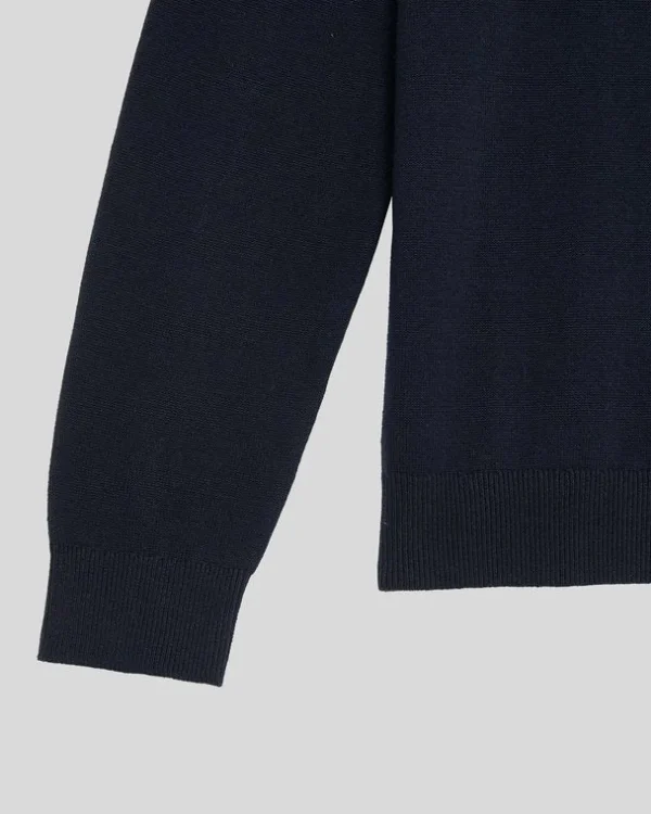 Lyle & Scott Kinder Pullover & Strickwaren<Kinder Pullover mit Rundhalsausschnitt aus Baumwolle DunkleMarine