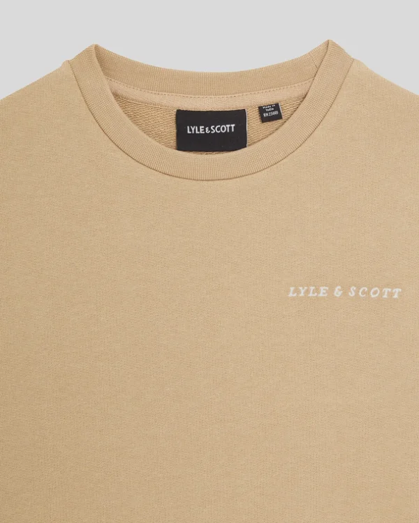 Lyle & Scott Kinder Sweatshirts<Kinder Script Sweatshirt mit Rundhalsausschnitt SandStorm