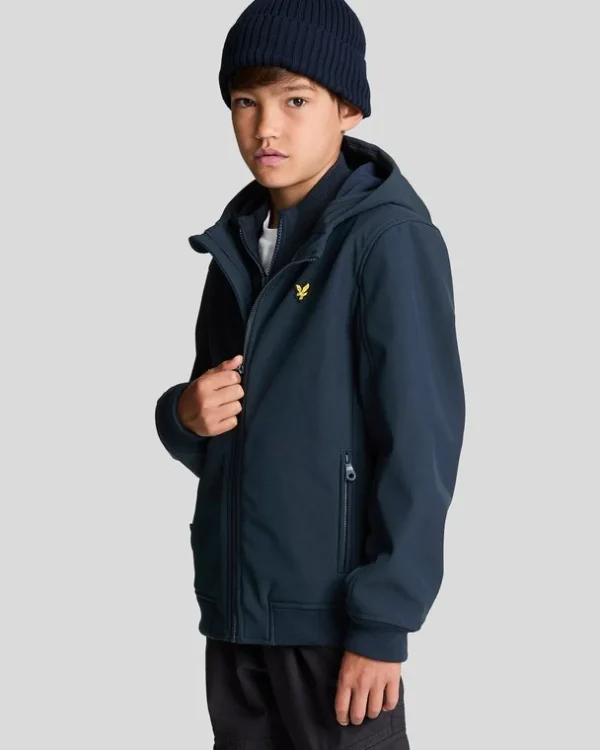 Lyle & Scott Kinder Mäntel & Jacken<Kinder Softshell Jacke mit Kapuze DarkNavy