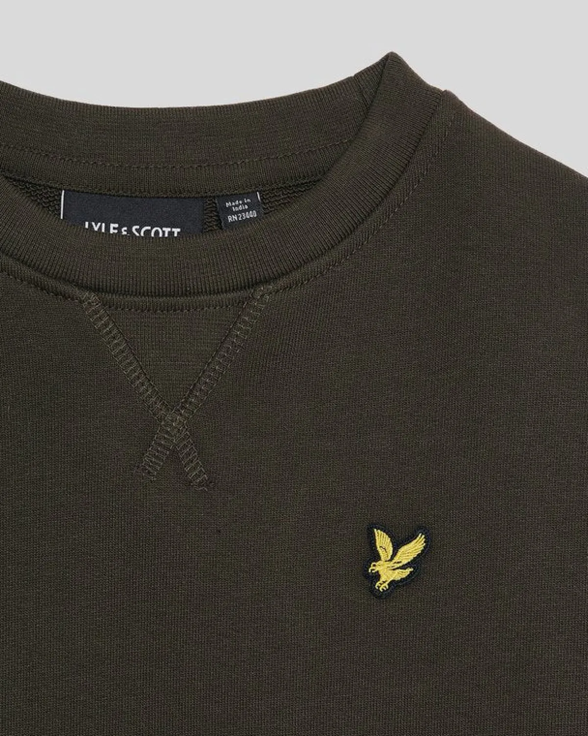 kinder_sweatshirt_mit_rundhalsausschnitt_1-3.webp Lyle & Scott Kinder Sweatshirts<Kinder Sweatshirt mit Rundhalsausschnitt Olive