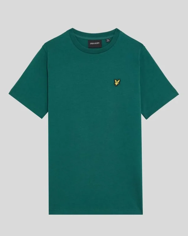 Lyle & Scott Kinder Polos & T-shirts<Kinder T-Shirt einfarbig DeepEmerald