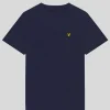 Lyle & Scott Kinder Polos & T-shirts<Kinder T-Shirt einfarbig Marine