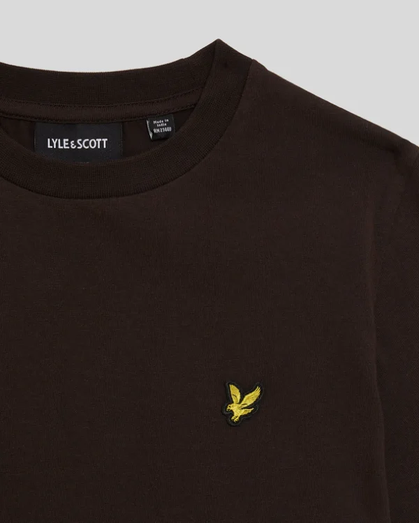 Lyle & Scott Kinder Polos & T-shirts<Kinder T-Shirt einfarbig Sediment
