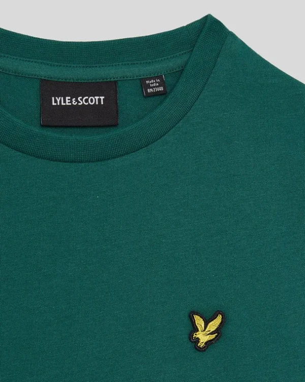 Lyle & Scott Kinder Polos & T-shirts<Kinder T-Shirt einfarbig DeepEmerald