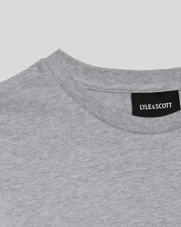 Lyle & Scott Kinder Polos & T-shirts<Kinder T-Shirt einfarbig HellgraueMergel
