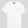 Lyle & Scott Kinder Polos & T-shirts<Kinder T-Shirt mit gestickter Schrift White