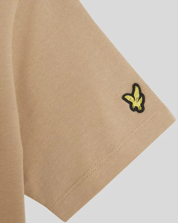 Lyle & Scott Kinder Polos & T-shirts<Kinder T-Shirt mit gestickter Schrift SandStorm