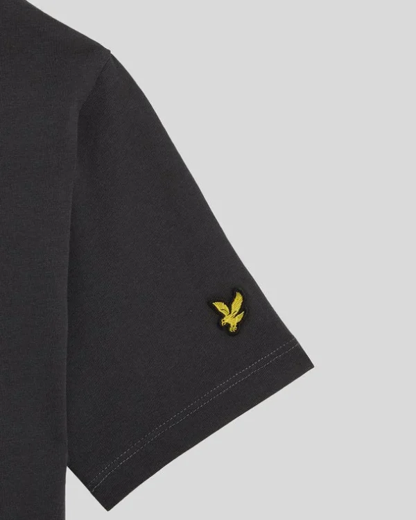 Lyle & Scott Kinder Polos & T-shirts<Kinder T-Shirt mit gestickter Schrift Gunmetal