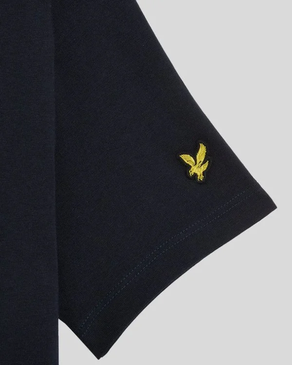 Lyle & Scott Kinder Polos & T-shirts<Kinder T-Shirt mit gestickter Schrift DunkleMarine