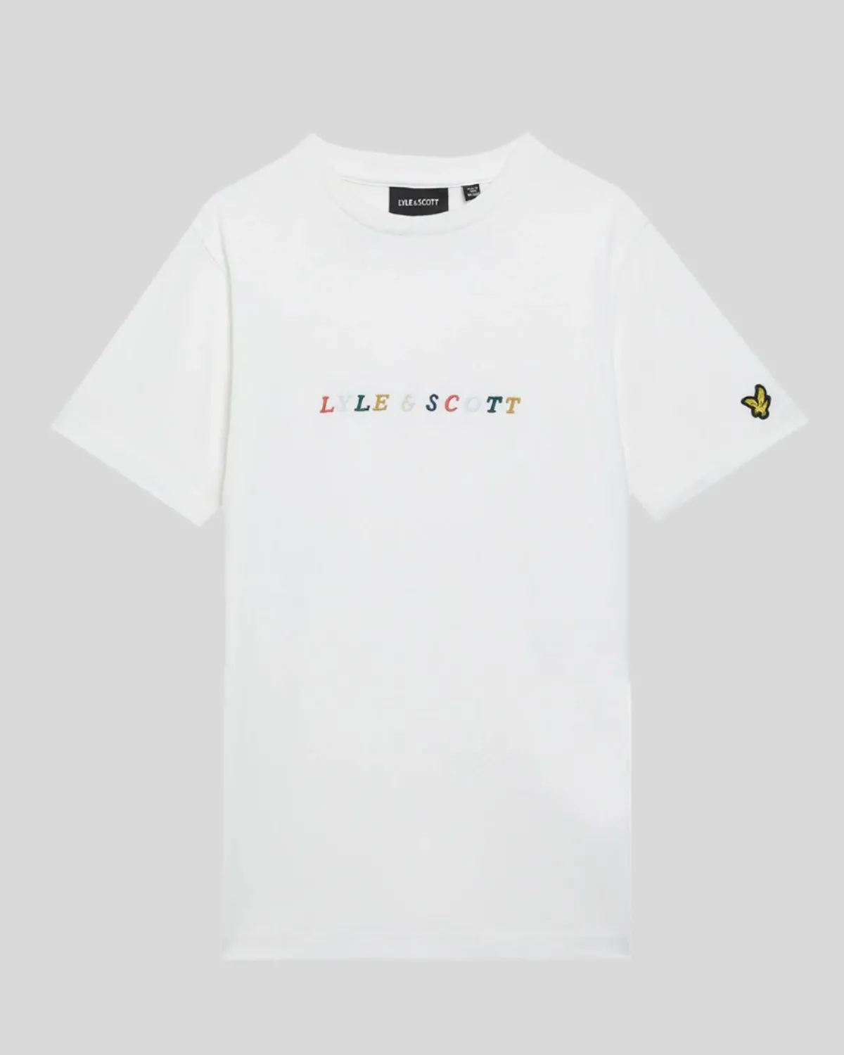 kinder_tshirt_mit_mehrfarbiger_stickerei_0-2.webp Lyle & Scott Kinder Polos & T-shirts<Kinder T-Shirt mit mehrfarbiger Stickerei White